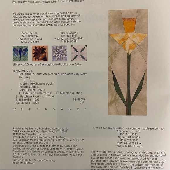Beautiful Foundation-Pieced Quilt Blocks Book by Mary Jo Hiney - Picture 7 of 16